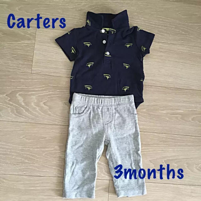 carter's(カーターズ)のCarters 半袖ロンパース、ズボンセット キッズ/ベビー/マタニティのベビー服(~85cm)(ロンパース)の商品写真