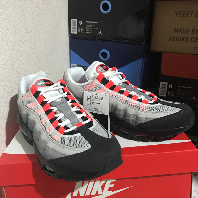 新品 airmax95 ソーラーレッド 27cm