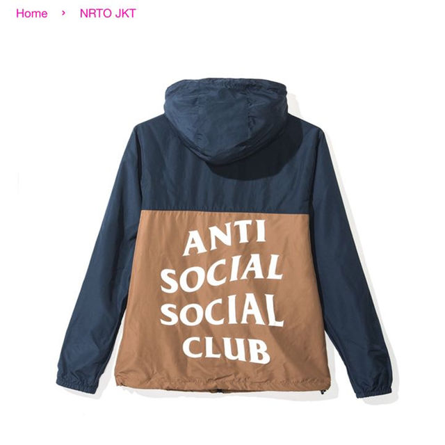 【XL】ANTI SOCIAL SOCIAL CLUB ナイロンジャケット