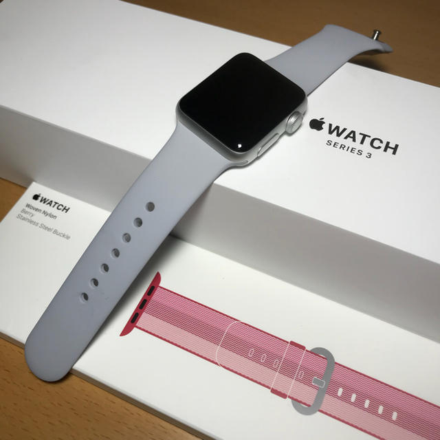 美品 Apple Watch series3 38mm GPS ウーブンナイロン 【在庫限り