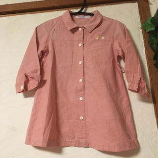 ファミリア(familiar)のファミリア ピンク シャツワンピ(Tシャツ/カットソー)