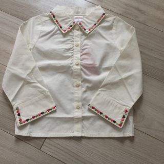 ジンボリー(GYMBOREE)の新品タグ 未使用 未着 ジンボリー 綿100可愛いハート刺繍入りシャツ ブラウス(ブラウス)