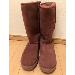 アグ(UGG)のUGG ロングブーツ ワインレッド サイズ6(23㎝) ブルシェ様専用(ブーツ)