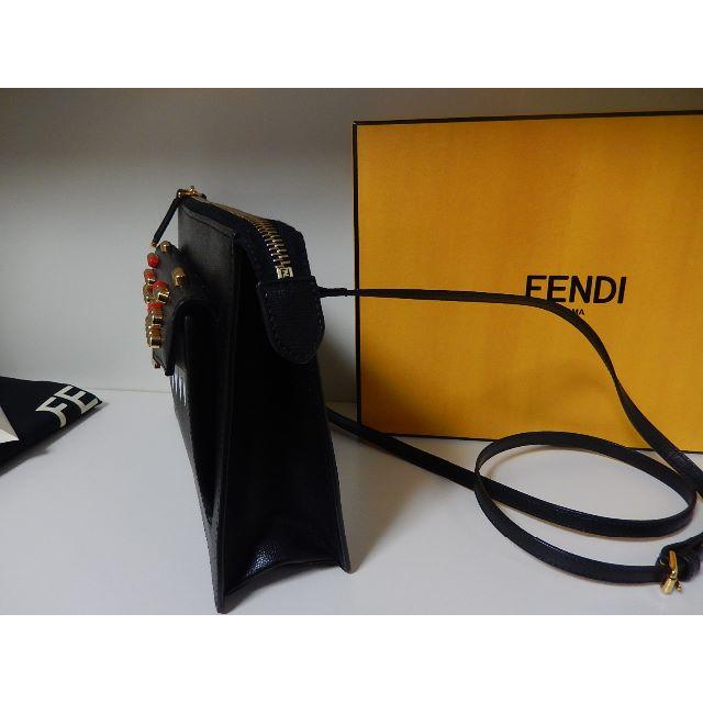 FENDI(フェンディ)のフェンデイバッグバグズショルダー黒　２５ans掲載　美品モンスター レディースのバッグ(ショルダーバッグ)の商品写真