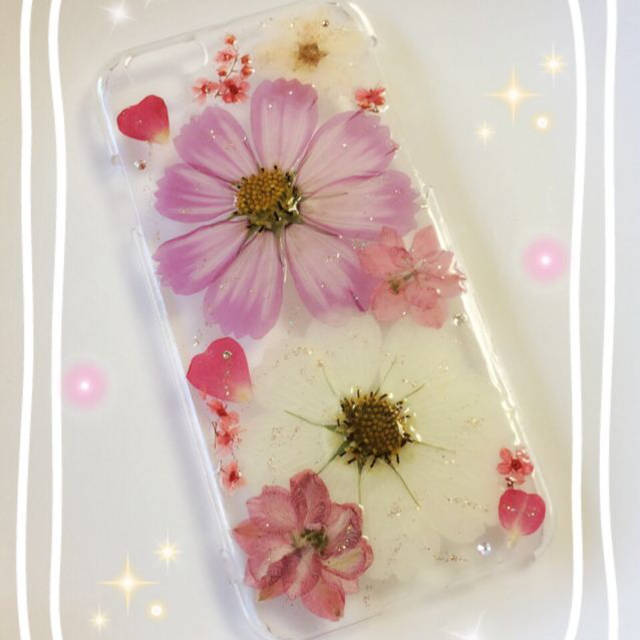 172☆お花いっぱいiPhoneケース⑦ スマホ/家電/カメラのスマホアクセサリー(モバイルケース/カバー)の商品写真