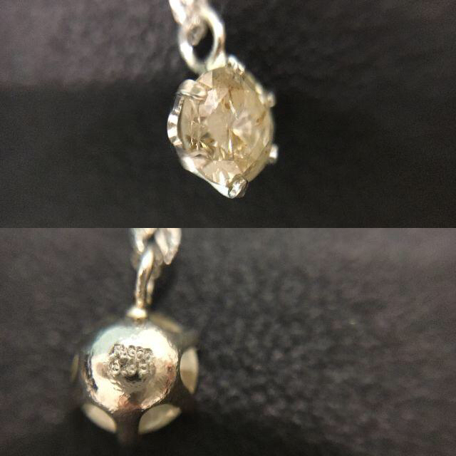 Pt850 ダイヤモンド ネックレス 約40cm ダイヤ 0.43ct