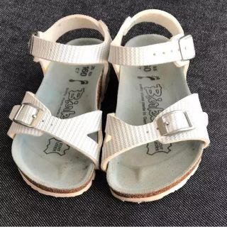 ビルケンシュトック(BIRKENSTOCK)のビルケンシュトック Birki's 16cm サンダル ブルー ストライプ(サンダル)