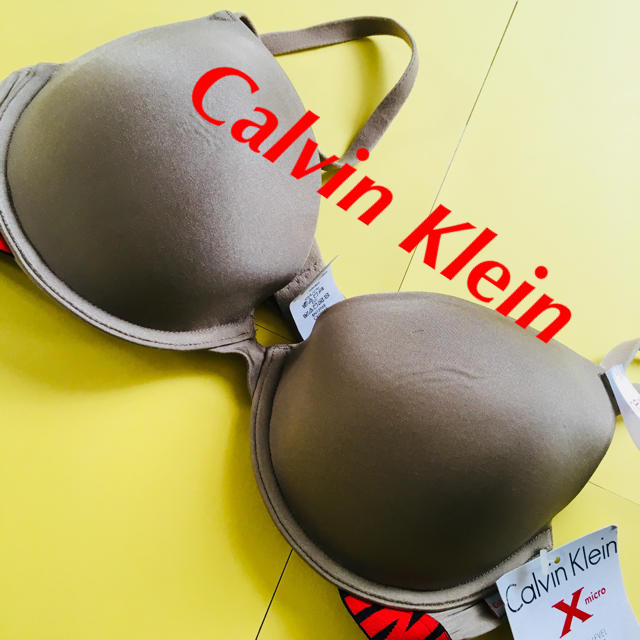 Calvin Klein(カルバンクライン)のCalvin Klein ブラジャー 下着 NY購入 34C 灰茶 レディースの下着/アンダーウェア(ブラ)の商品写真