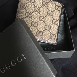 グッチ(Gucci)のグッチ シマ 二つ折り財布 小銭入れ付き 箱付き！(財布)