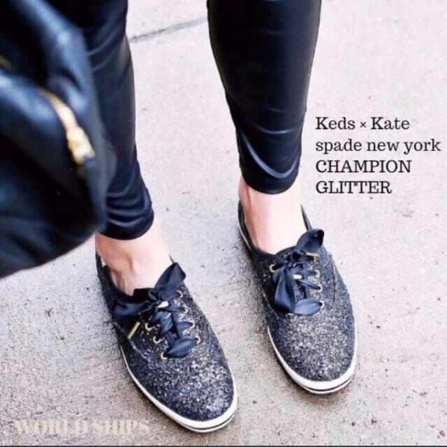Kate Spade New York 未使用 ケイトスペード グリッター スニーカー ブラック 新品 黒 24の通販 By てっちゃん S Shop ケイトスペードニューヨークならラクマ