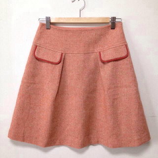 クローラ(CROLLA)のaquagirl☆オレンジウールスカート(ひざ丈スカート)