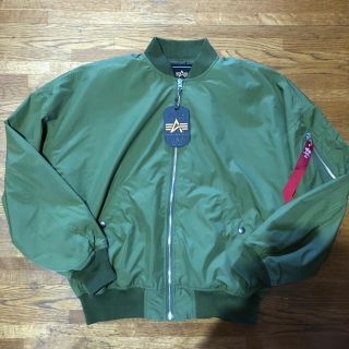 アルファインダストリーズ(ALPHA INDUSTRIES)の★新品★ 定価18000円 alpha ドロップショルダー ma-1 ジャケット(フライトジャケット)