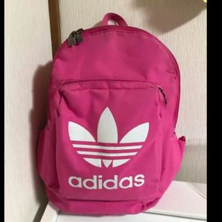 アディダス(adidas)のadidasのピンクリュック 難あり 通勤 通学(リュック/バックパック)