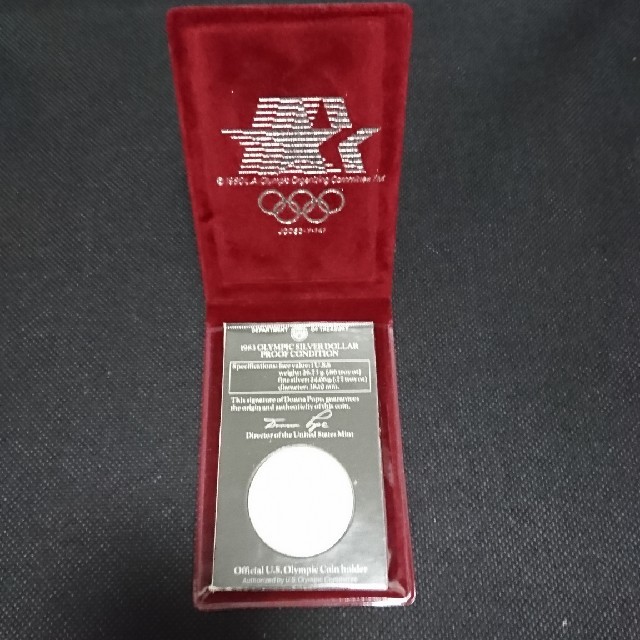 【ベジータさん専用】1983年：ロサンゼルスオリンピック イーグル１ドル銀貨 エンタメ/ホビーの美術品/アンティーク(貨幣)の商品写真
