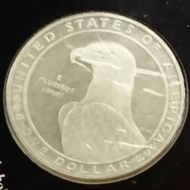 【ベジータさん専用】1983年：ロサンゼルスオリンピック イーグル１ドル銀貨 エンタメ/ホビーの美術品/アンティーク(貨幣)の商品写真