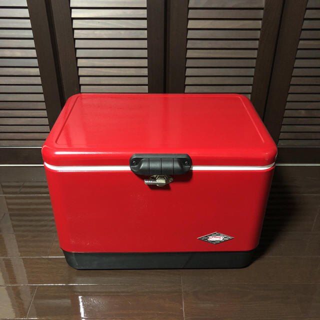 美品】コールマン スチールベルトクーラーボックス 美品】コールマン スチールベルトクーラーボックス