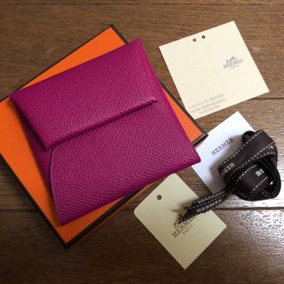 エルメス(Hermes)のエルメス 国内ブティック購入 A刻印 バスティア 新色 ローズパープル 小銭入れ(コインケース)