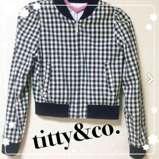 titty&co(ティティアンドコー)のtitty&Co. ギンガム ブルゾン レディースのジャケット/アウター(ブルゾン)の商品写真