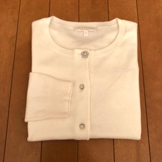 プロポーションボディドレッシング(PROPORTION BODY DRESSING)の♡フラワービジューボタンカーディガン♡(カーディガン)