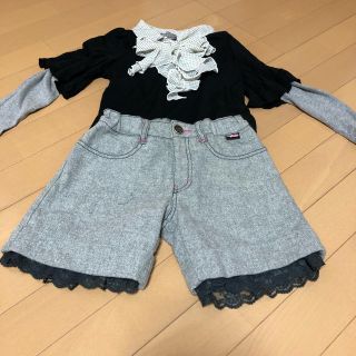 メゾピアノ(mezzo piano)のmezzopiano♡お出かけセット130☆☆☆☆ ら.ぱふぇ様専用(Tシャツ/カットソー)