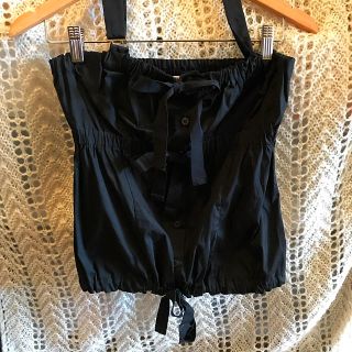 プラダ(PRADA)のPRADA ribbon bustier.(ベアトップ/チューブトップ)