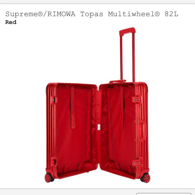 Supreme(シュプリーム)のSupreme×RIMOWA Topas Multiwheel 82L  メンズのバッグ(トラベルバッグ/スーツケース)の商品写真