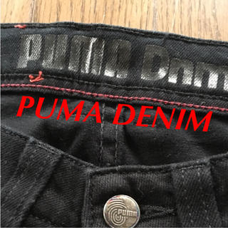 プーマ(PUMA)のPUMA Denim パンツ ジーンズ ブラック ストレッチ S(デニム/ジーンズ)