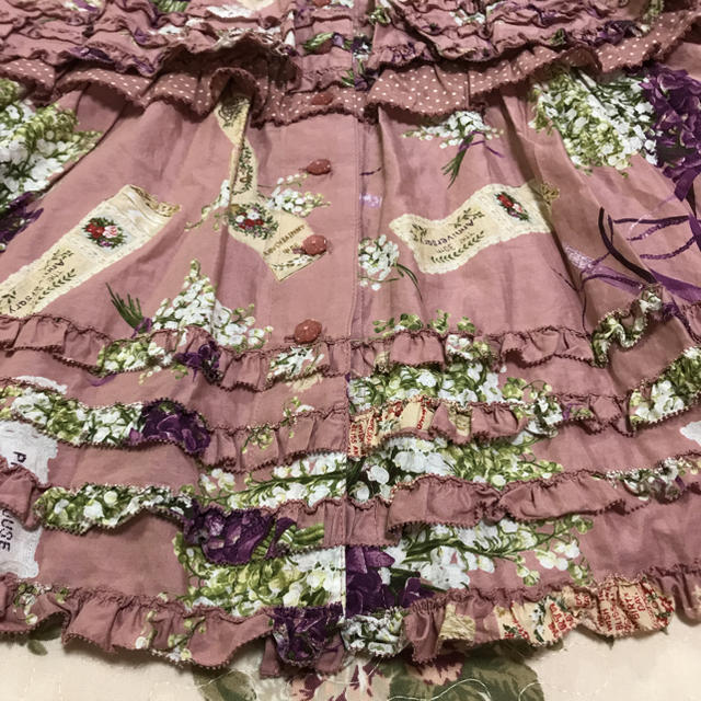 PINK HOUSE(ピンクハウス)のピンクハウス❣️三段被せスカート❤️スミレ💐💐双子の天使様専用❣️ レディースのスカート(ロングスカート)の商品写真