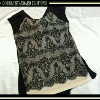 ダブルスタンダードクロージング(DOUBLE STANDARD CLOTHING)のダブルスタンダード！sov.レース美品(カットソー(半袖/袖なし))