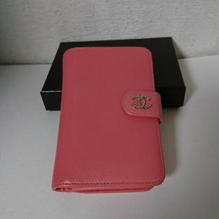 シャネル(CHANEL)のCHANEL ピンク 二つ折り財布(財布)