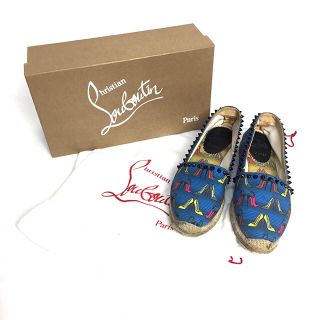 クリスチャンルブタン(Christian Louboutin)のクリスチャンルブタン フラットシューズ ブルー 靴(バレエシューズ)