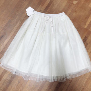 マーキュリーデュオ(MERCURYDUO)のマーキュリーデュオ♡新品♡白スカート♡(ひざ丈スカート)
