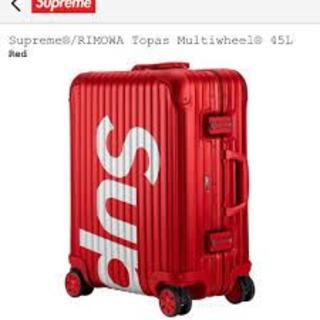 シュプリーム(Supreme)のSupreme®/RIMOWA Topas Multiwheel 45L RED(トラベルバッグ/スーツケース)