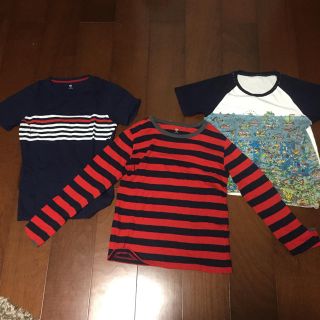 ユニクロ(UNIQLO)のユニクロ Tシャツとロングスリーブ計３枚(Tシャツ/カットソー)