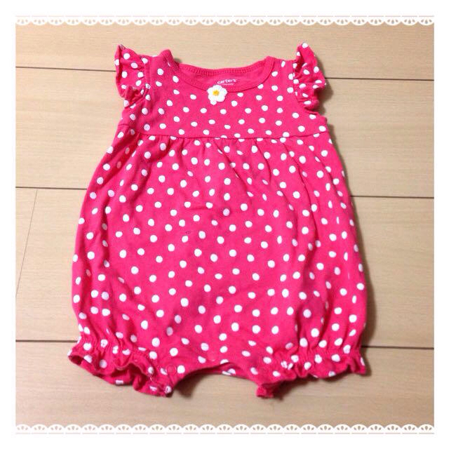 carter's(カーターズ)の美品♡carter'sドットカバーオール キッズ/ベビー/マタニティのベビー服(~85cm)(カバーオール)の商品写真