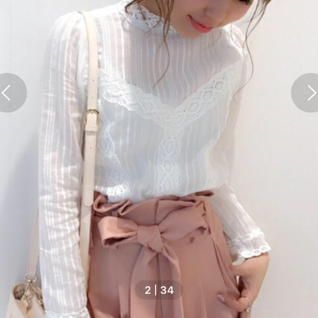 dazzlin(ダズリン)のレースクラシカルブラウス♡ レディースのトップス(シャツ/ブラウス(長袖/七分))の商品写真