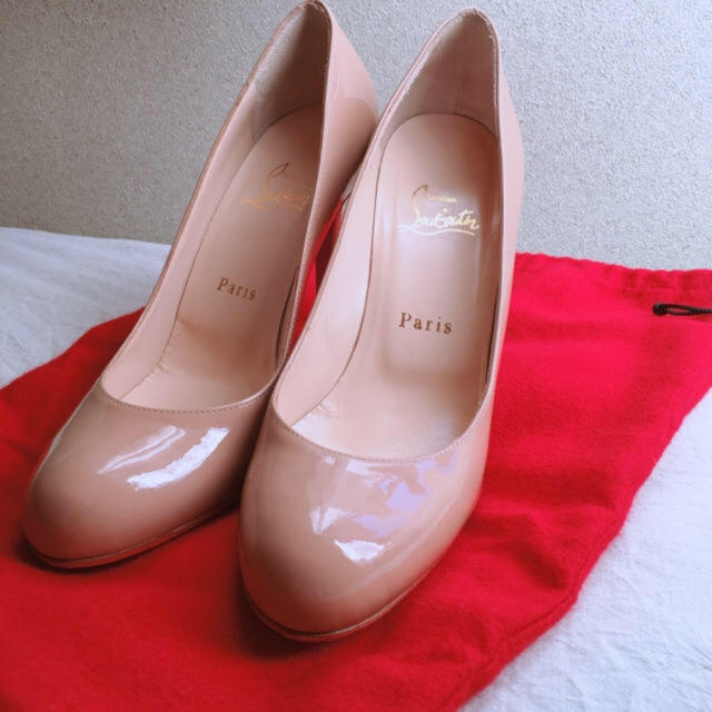 美品！Christian Louboutin pumps nude 37