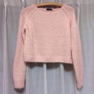 トップショップ(TOPSHOP)のふわふわ ピンクニット(ニット/セーター)