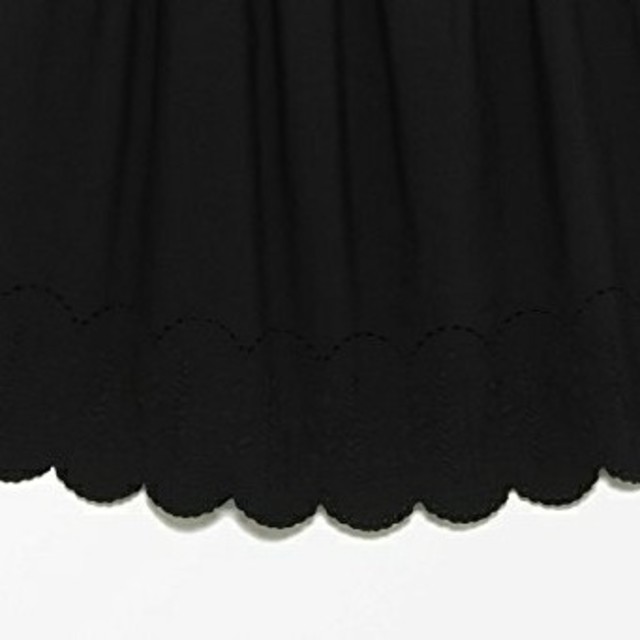 SM2(サマンサモスモス)のペチスカート  ブラック レディースのスカート(ひざ丈スカート)の商品写真