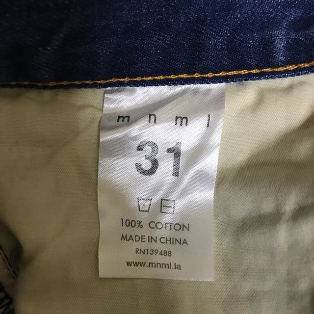 mnml M1 DENIM - BLUE 31 メンズのパンツ(デニム/ジーンズ)の商品写真