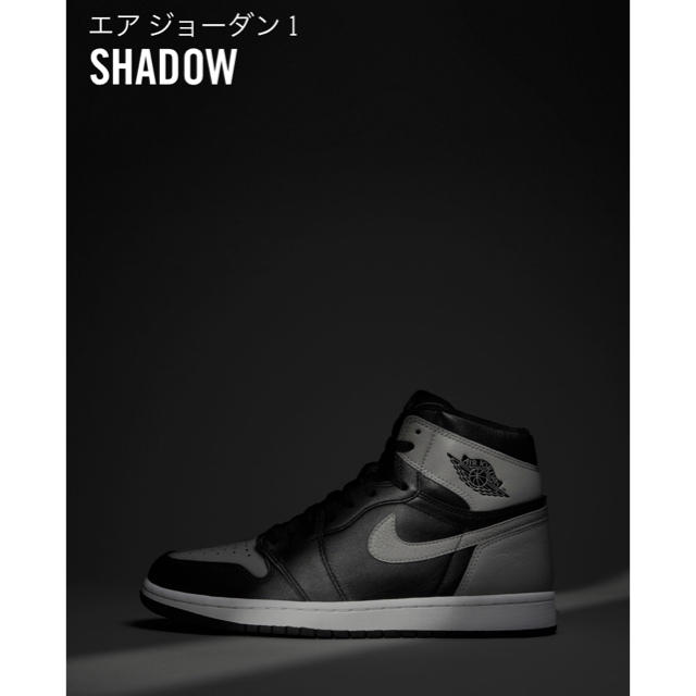Jordan1 shadow 27cm