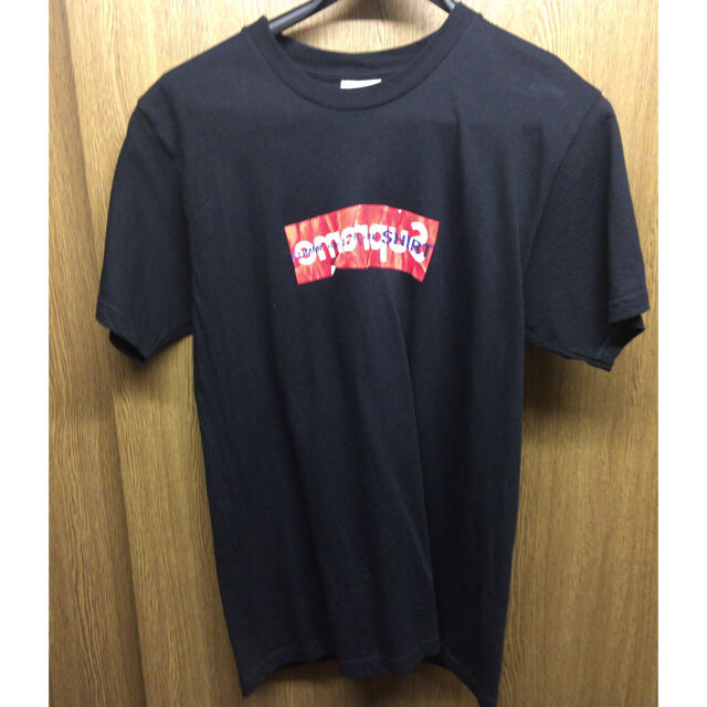 M 黒 Supreme コムデギャルソン BOX tee ギャルソン tシャツ