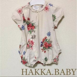 ハッカベビー(hakka baby)の専用！ハッカ ☆お尻フリル 半袖 ロンパース☆  メゾピアノ ファミリア (ロンパース)