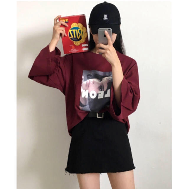 STYLENANDA(スタイルナンダ)のLEON ルーズフィットTシャツ gogosing mixxmix zara レディースのトップス(カットソー(長袖/七分))の商品写真