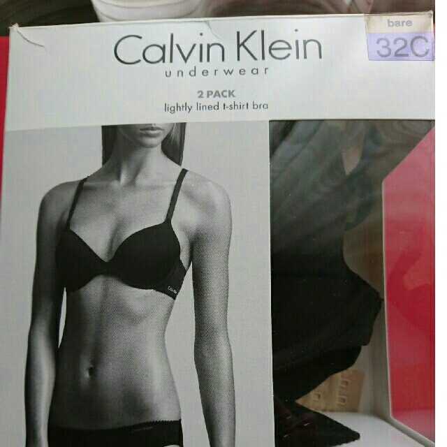 ck Calvin Klein(シーケーカルバンクライン)のカルバン・クライン ブラ 二枚組 レディースの下着/アンダーウェア(ブラ&ショーツセット)の商品写真