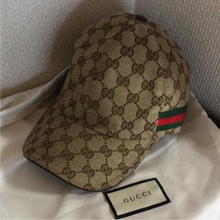 グッチ(Gucci)の美品 ほぼ未使用 鑑定済み 正規品  グッチ キャップ(キャップ)