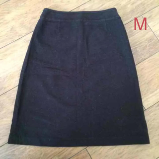 ムジルシリョウヒン(MUJI (無印良品))の無印 黒スカート(ひざ丈スカート)