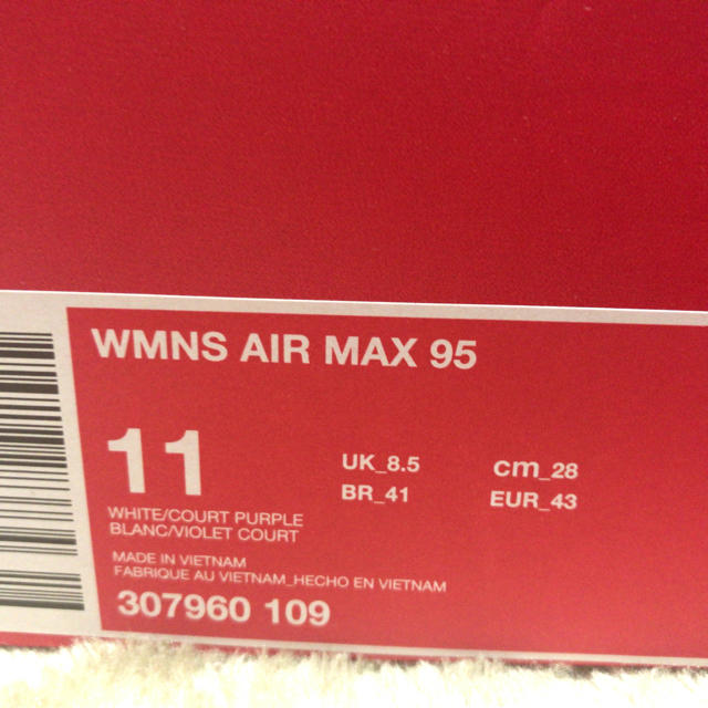 NIKE(ナイキ)のNIKE airmax 95 grape エアマックス グレープ 28 メンズの靴/シューズ(スニーカー)の商品写真