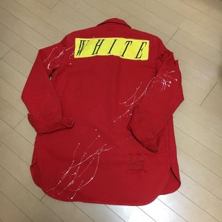 オフホワイト(OFF-WHITE)のoff-white ダメージジャケット Sサイズ(Gジャン/デニムジャケット)