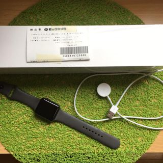 アップルウォッチ(Apple Watch)のApple Watch series3 42mm スペースグレイ(腕時計(デジタル))